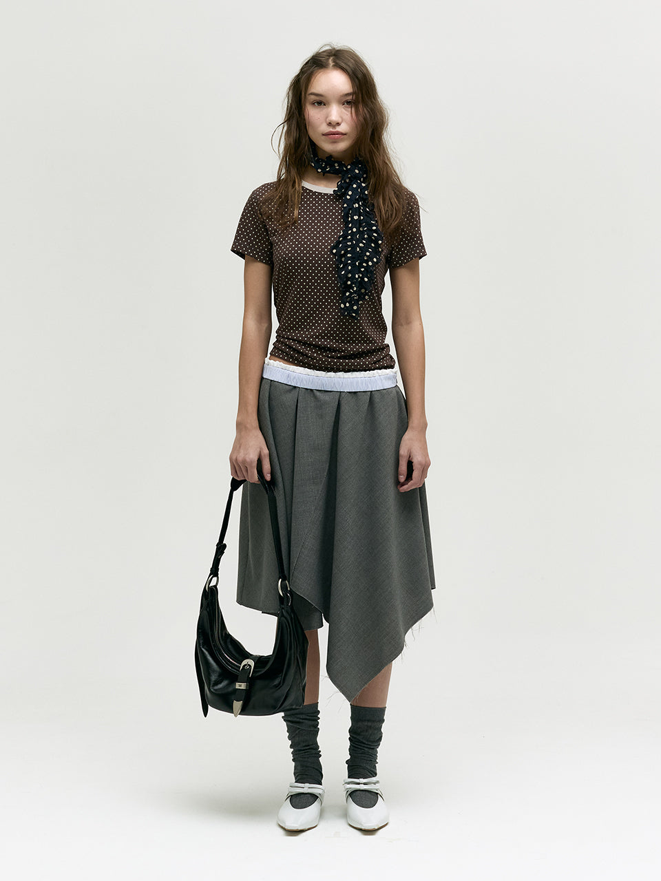 Marge Sherwood - Belted Hobo Medium (Black Glossy Plain) product image 7 | TRAB K-Fashion Australia