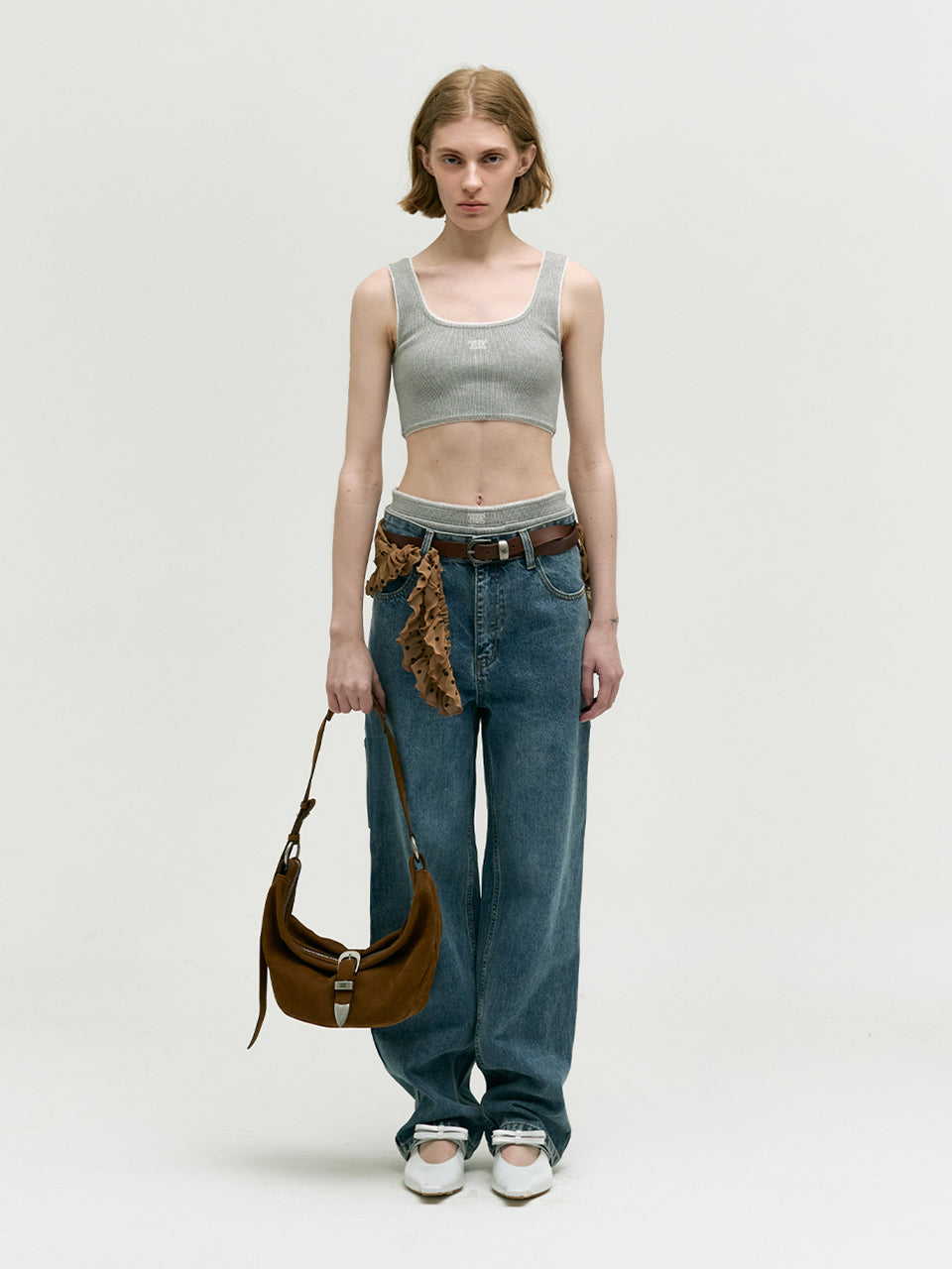 Marge Sherwood - Belted Hobo Medium (Chestnut Nubuck) product image 7 | TRAB K-Fashion Australia