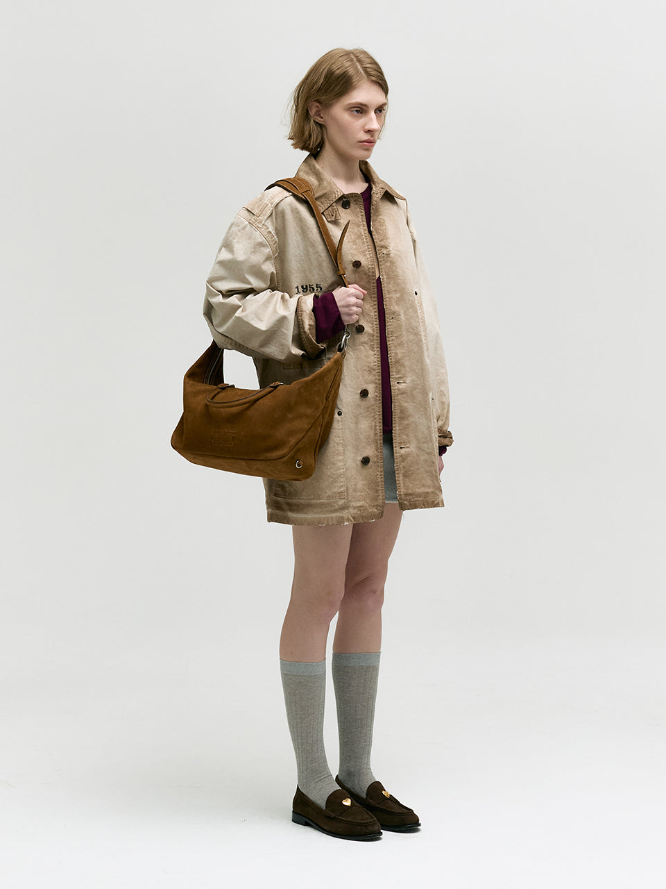 Marge Sherwood - Dumpling Tote (Chestnut Nubuck) product image 11 | TRAB K-Fashion Australia
