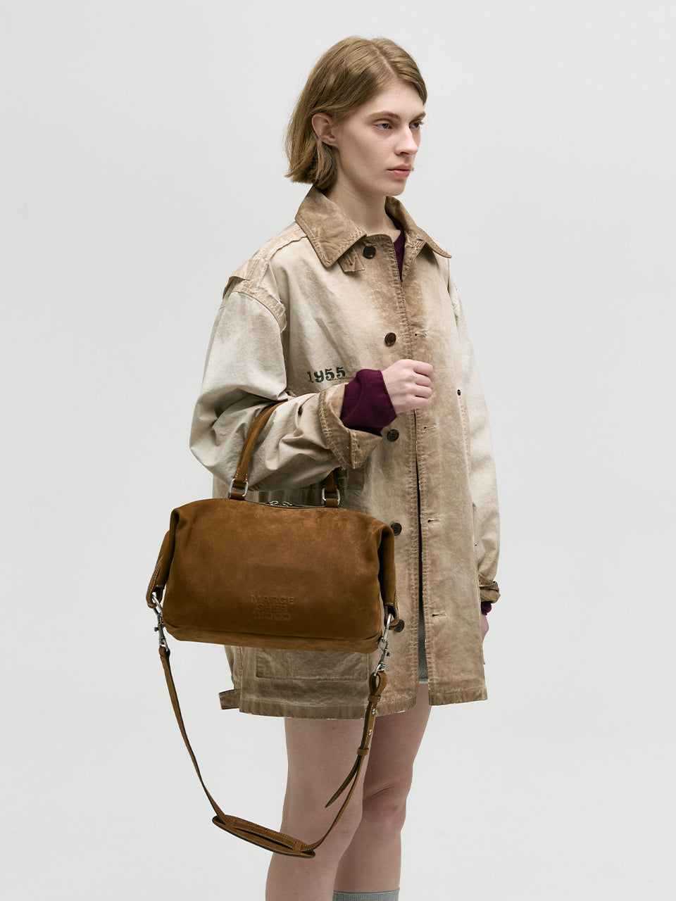 Marge Sherwood - Dumpling Tote (Chestnut Nubuck) product image 9 | TRAB K-Fashion Australia