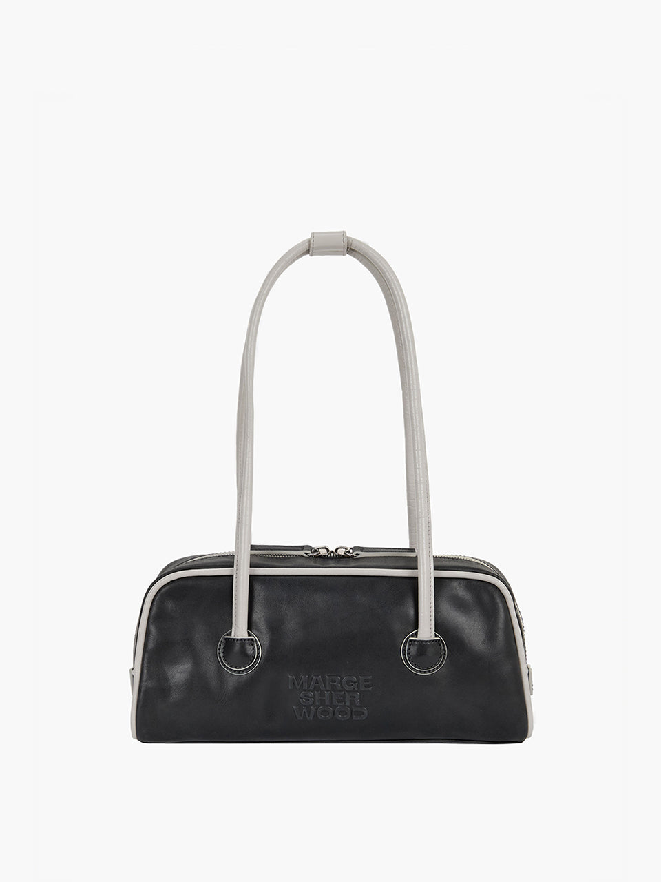 Marge Sherwood - Soft Boston Ew Piping (Black Pull-Up+Light Grey Crinkle) product image 1 | TRAB K-Fashion Australia