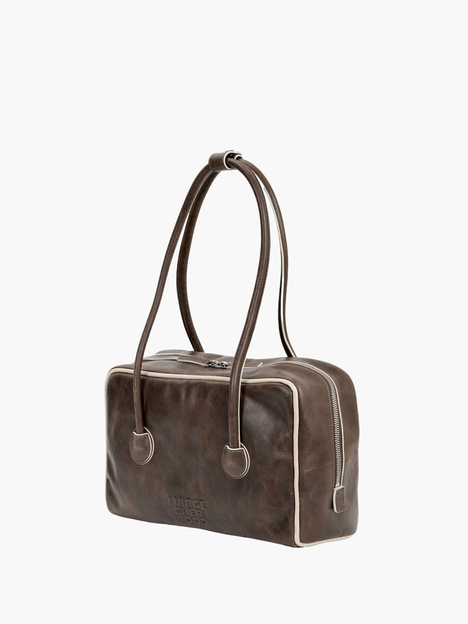 Marge Sherwood - Soft Boston Piping (Washed Brown Pull-Up+Cream Beige Crinkle) product image 6 | TRAB K-Fashion Australia