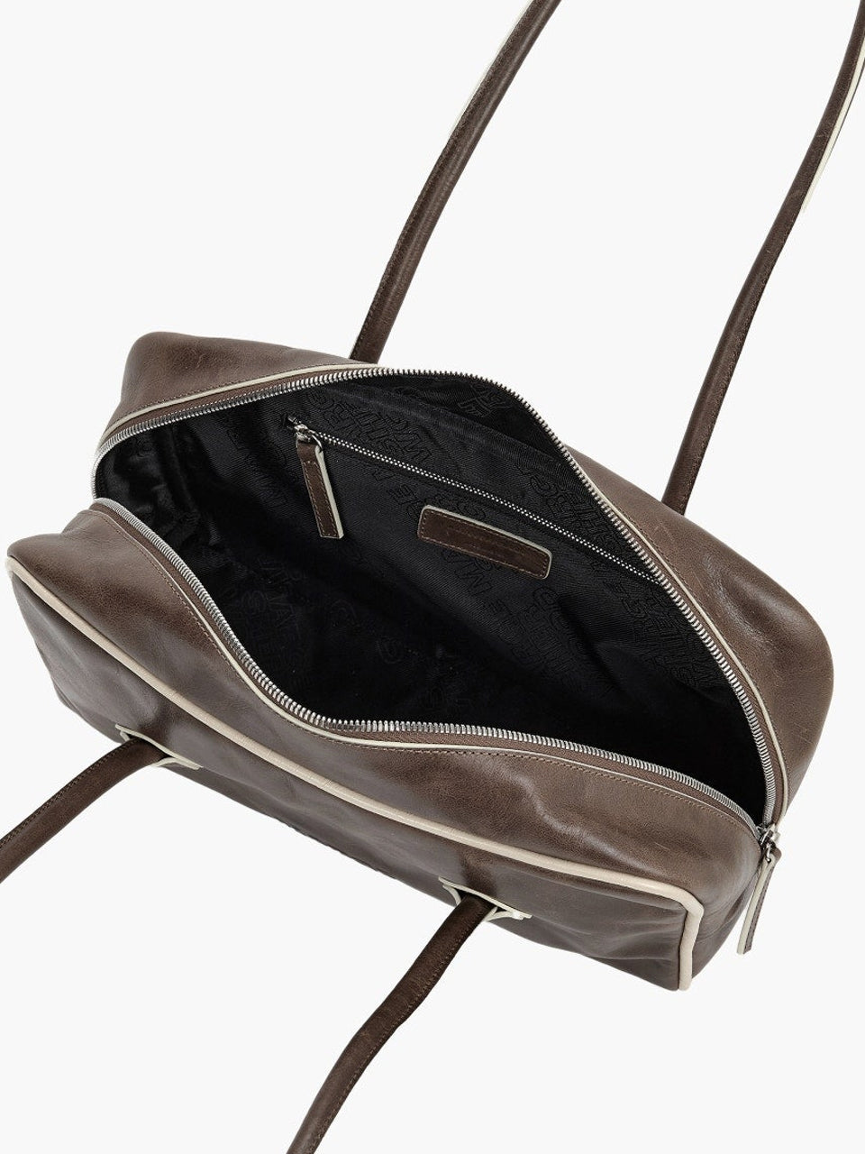 Marge Sherwood - Soft Boston Piping (Washed Brown Pull-Up+Cream Beige Crinkle) product image 7 | TRAB K-Fashion Australia