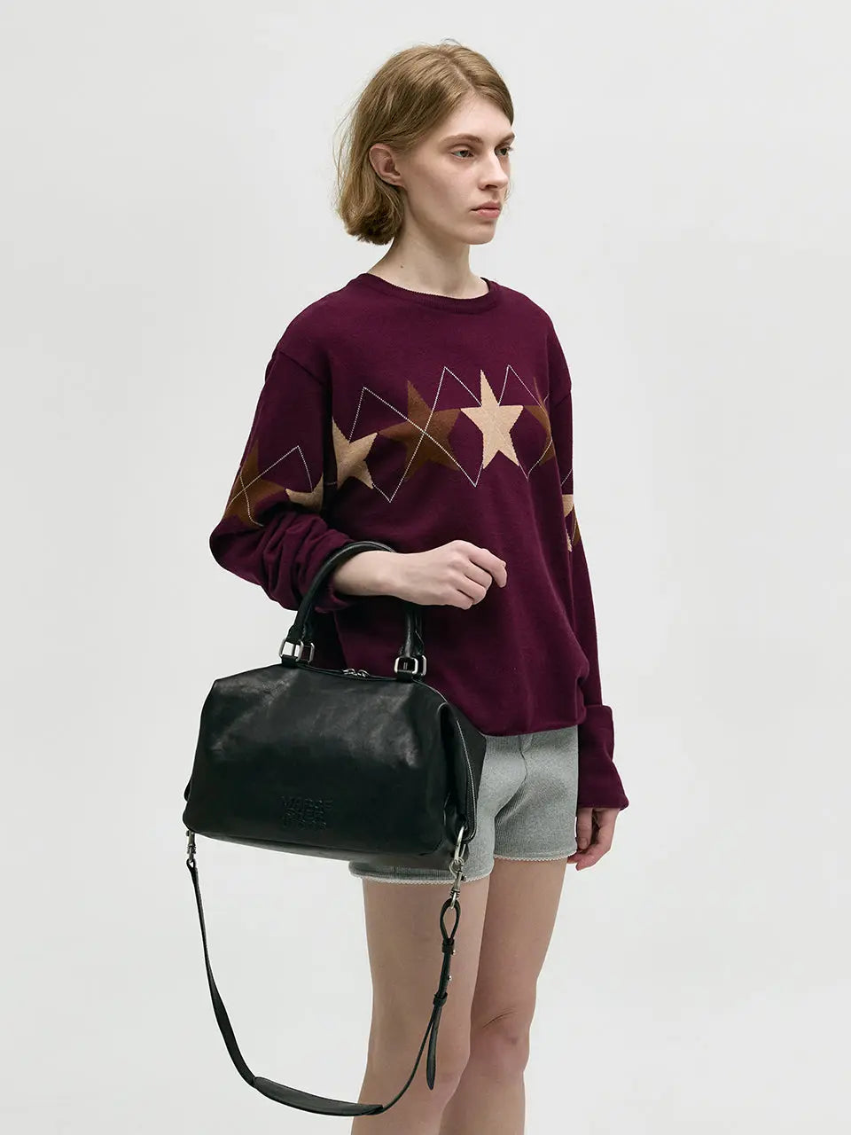 Marge Sherwood - Dumpling Tote (Black Washed Nappa) product image 9 | TRAB K-Fashion Australia