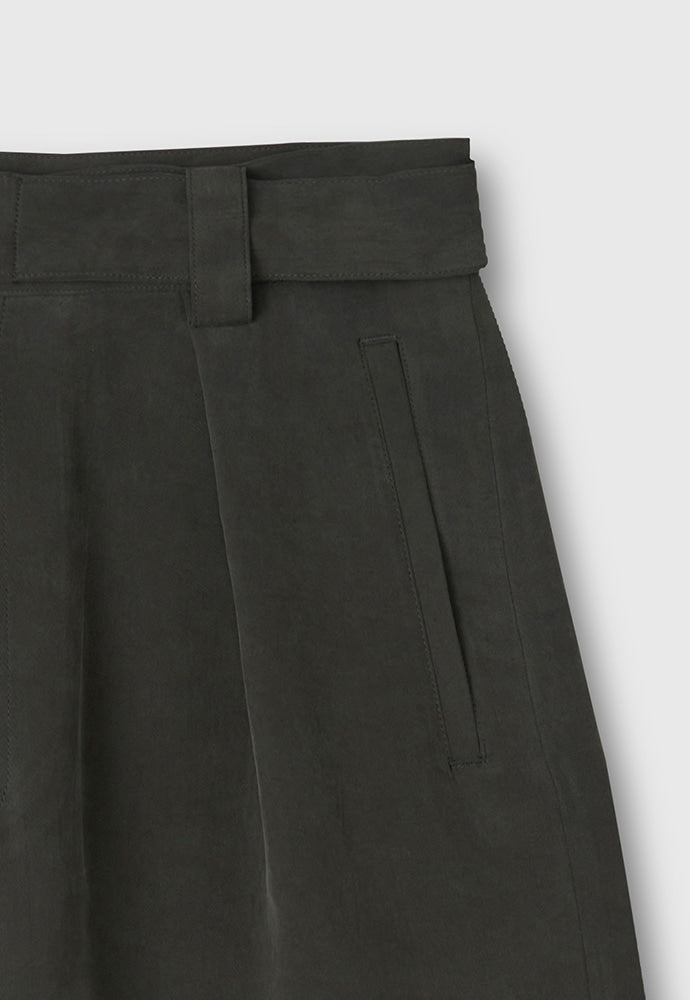 Tonywack - Drape Cupro Belted Pants (Ripe Olive) product image 9 | TRAB K-Fashion Australia