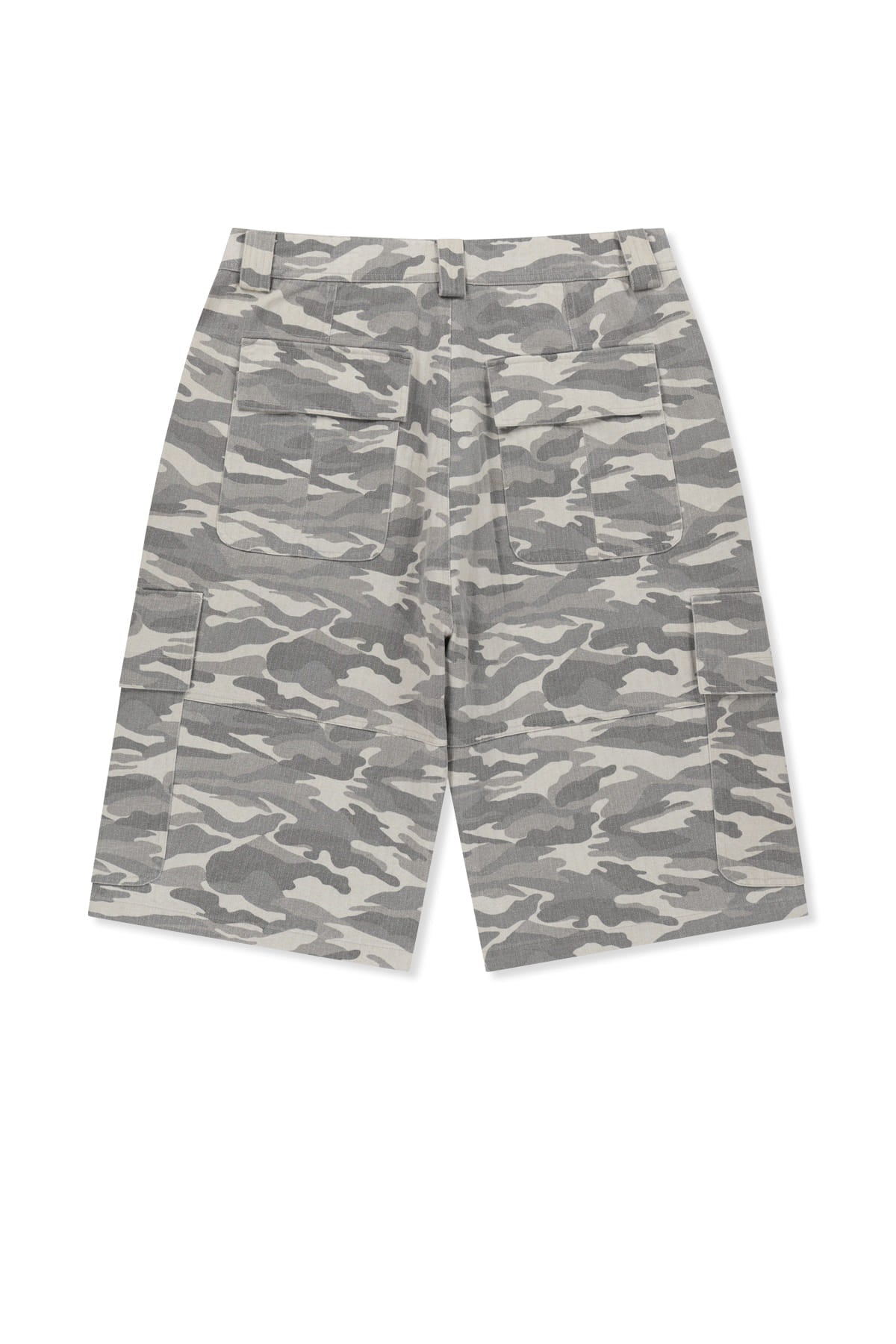 Matin Kim - Camouflage Cargo Bermuda Pants (Grey) product image 2 | TRAB K-Fashion Australia