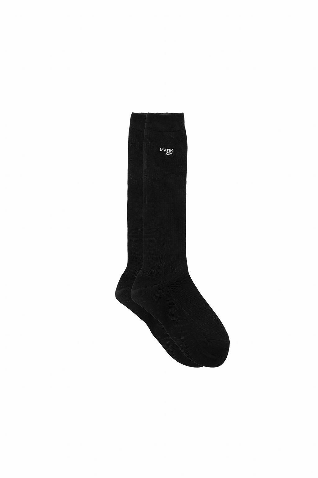 Matin Kim - Small Logo Silket Half Socks (Black) product image 4 | TRAB K-Fashion Australia