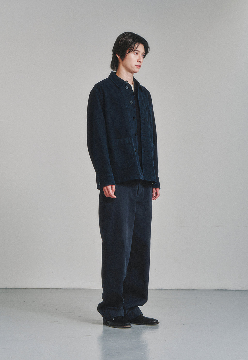 Art if acts - Washed Moleskin French Work Jacket (Vintage Navy) product image 3 | TRAB K-Fashion Australia