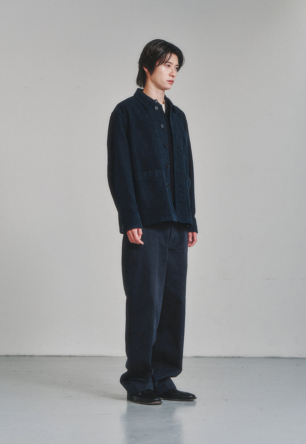 Art if acts - Washed Moleskin French Work Jacket (Vintage Navy) product image 3 | TRAB K-Fashion Australia