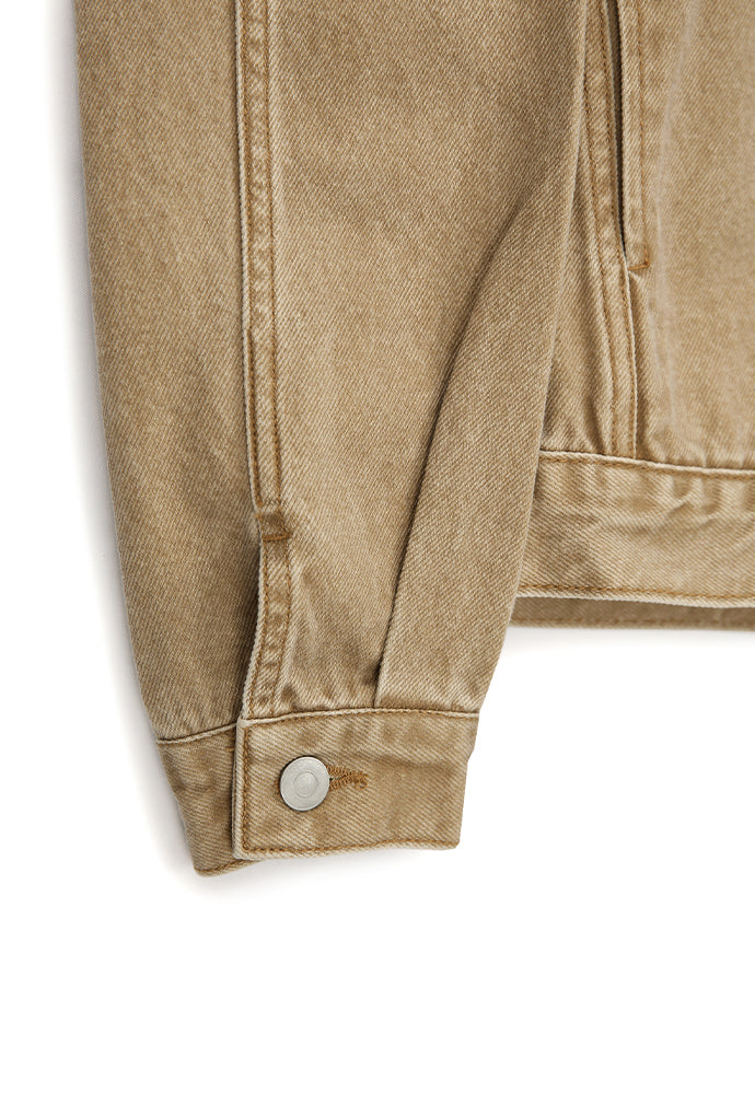Tonywack - Constructed Pleats Denim Jacket (Faded Beige) product image 13 | TRAB K-Fashion Australia