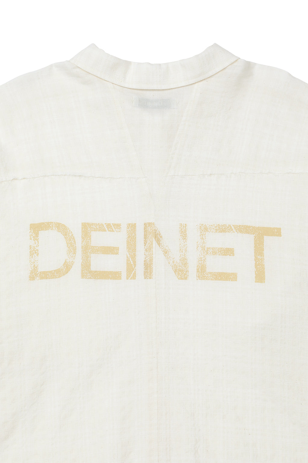 Deinet - Checked Sheersucker Shirt (Ivory) product image 13 | TRAB K-Fashion Australia