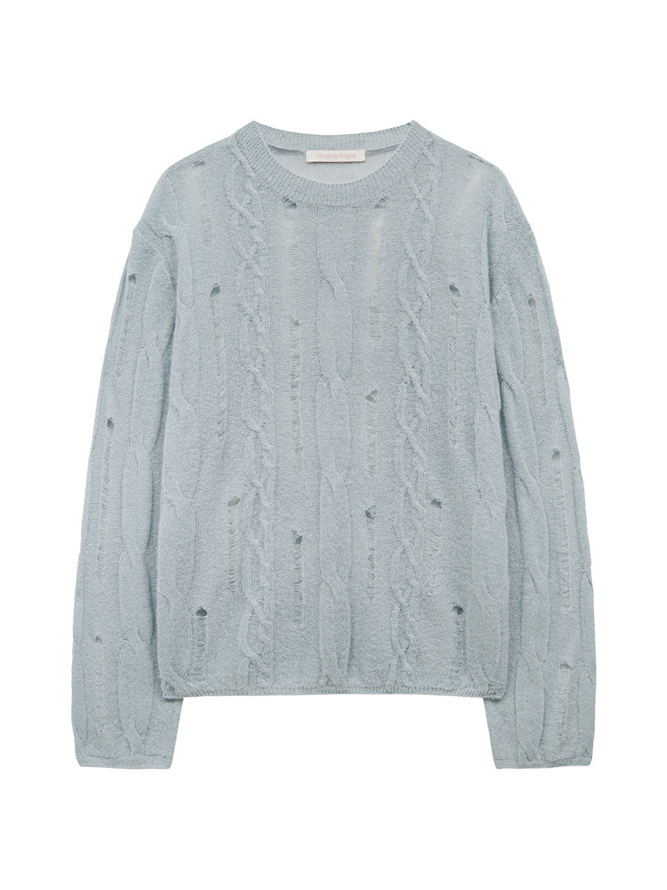 Margarin Fingers - Cable Damage Pullover (Light Blue) product image 2 | TRAB K-Fashion Australia
