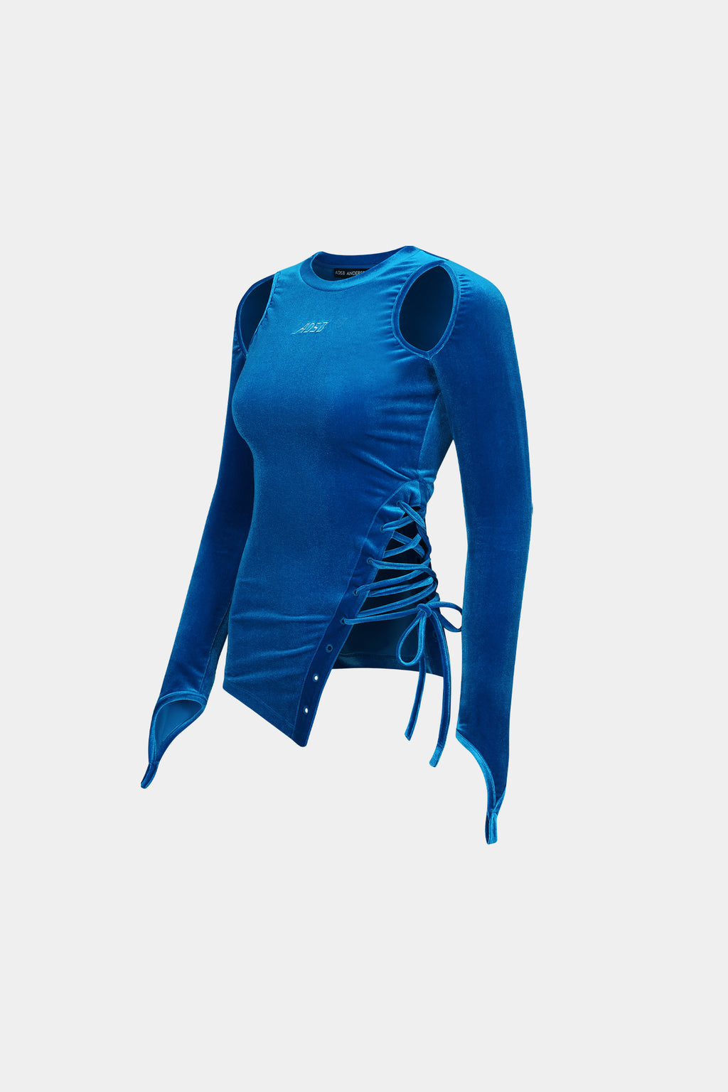Andersson Bell - Velvet Cut-Out Top (Blue) product image 8 | TRAB K-Fashion Australia