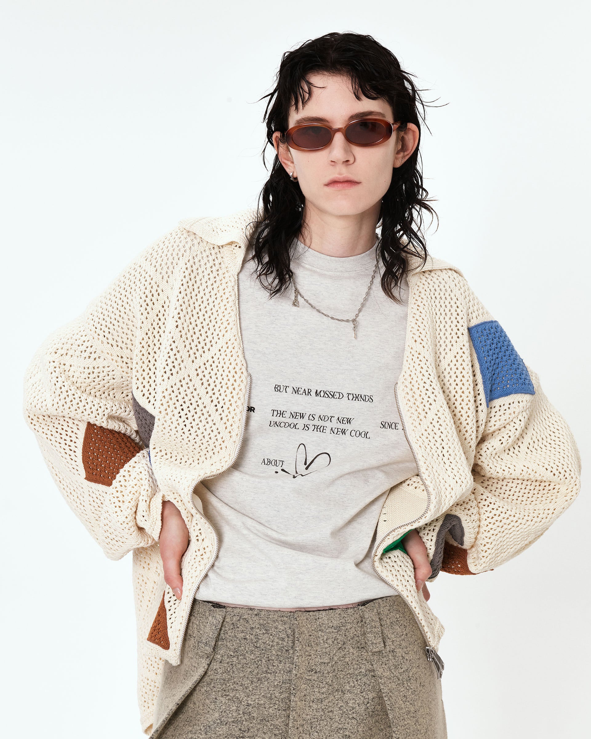 Ader Error - Liag cardigan (Ivory) product image 3 | TRAB K-Fashion Australia