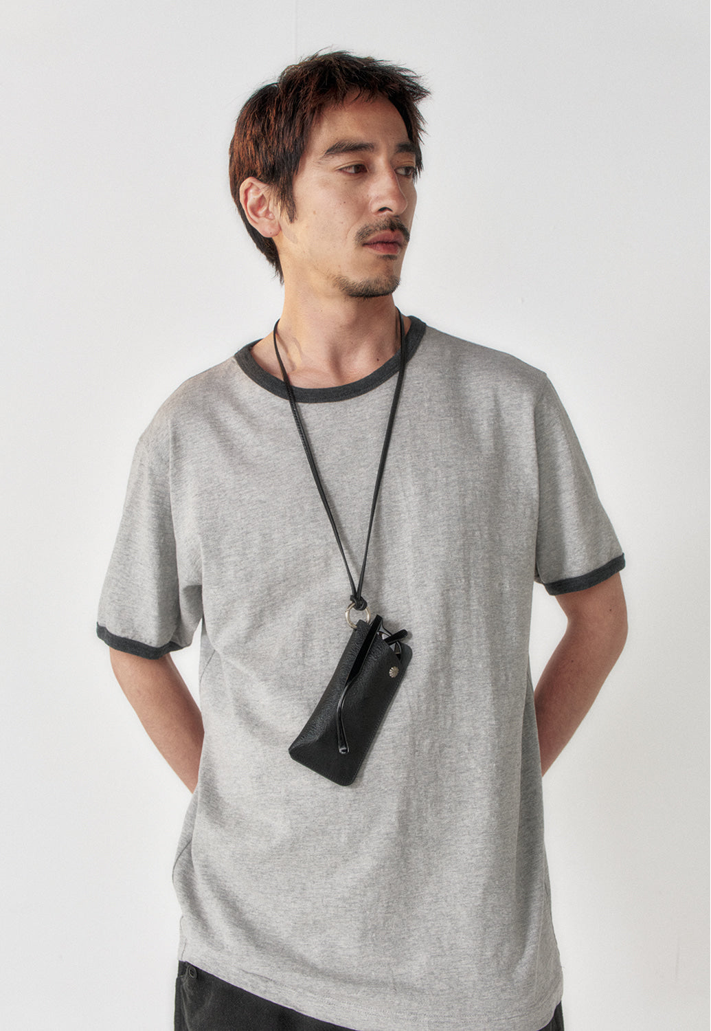 Art if acts - Slub Ringer Tee (Grey/Charcoal) product image 5 | TRAB K-Fashion Australia