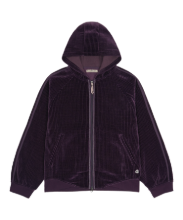Coyseio - Velour Zip-Up Hoodie (Purple) product image 1 | TRAB K-Fashion Australia