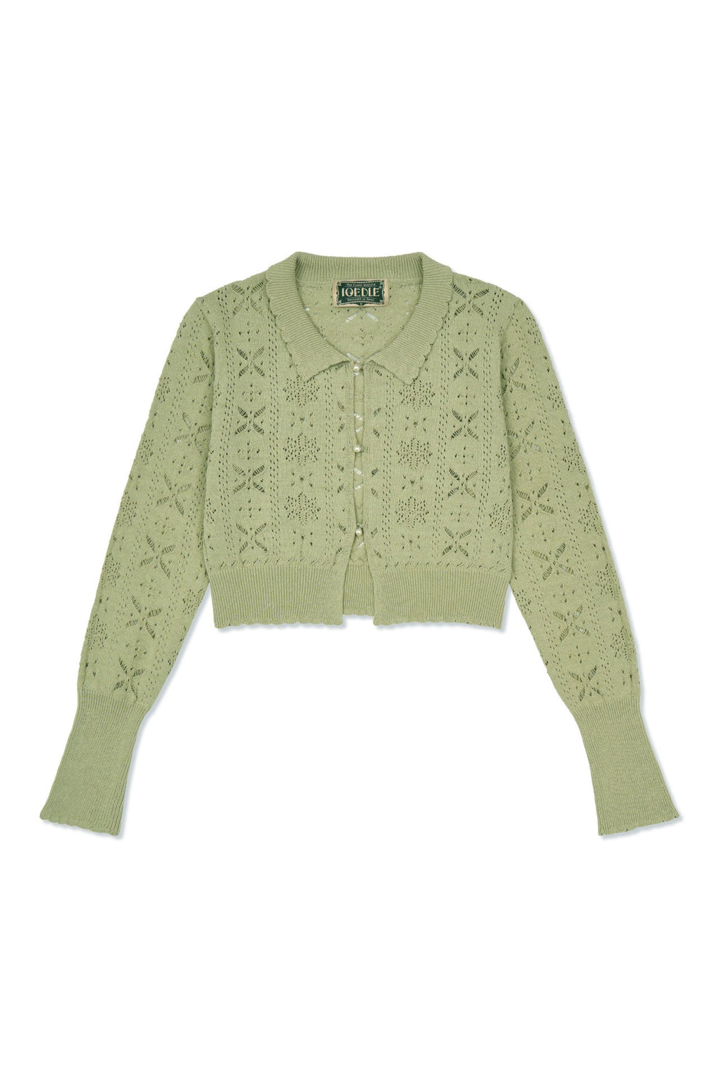 Ioedle - Flower Bomb Knit Cardigan (Olive) product image 3 | TRAB K-Fashion Australia