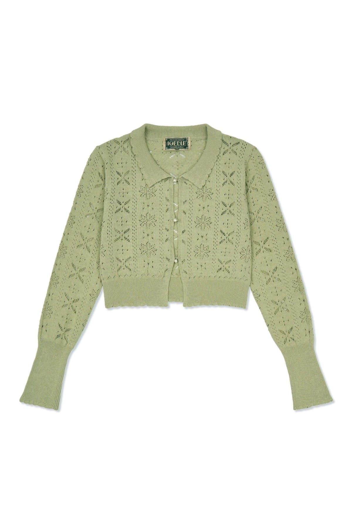 Ioedle - Flower Bomb Knit Cardigan (Olive) product image 3 | TRAB K-Fashion Australia
