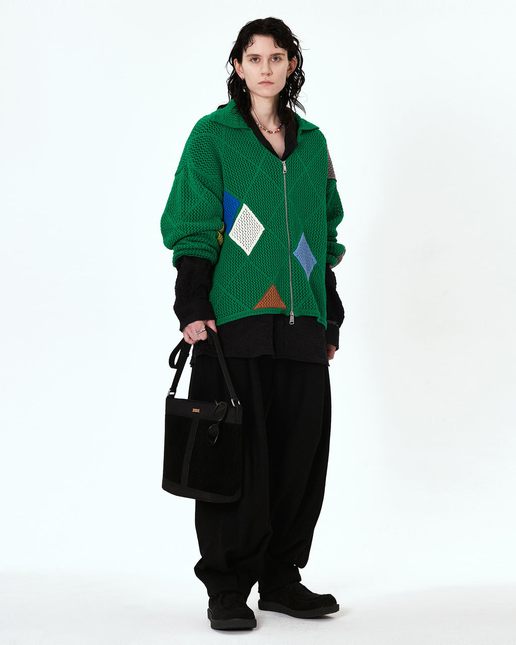 Ader Error - Liag cardigan (Green) product image 1 | TRAB K-Fashion Australia