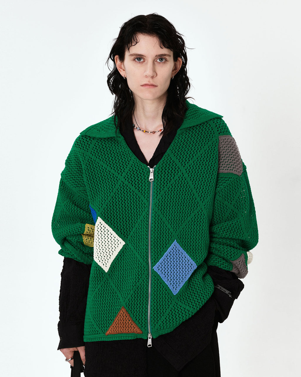 Ader Error - Liag cardigan (Green) product image 2 | TRAB K-Fashion Australia