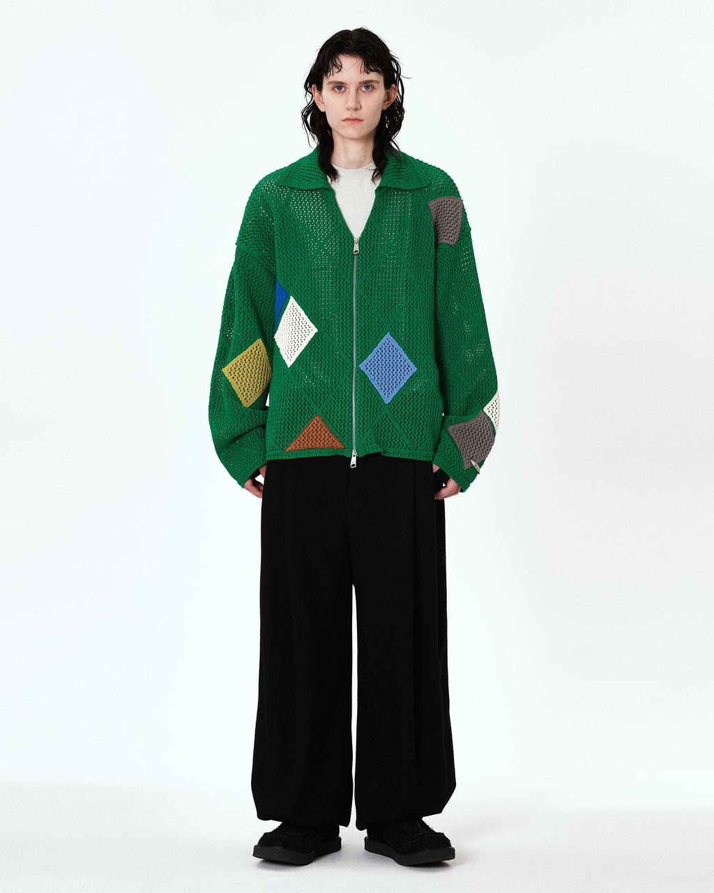 Ader Error - Liag cardigan (Green) product image 3 | TRAB K-Fashion Australia