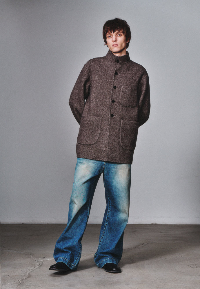 Art if acts - Handmade High Collar Coat (Espresso) product image 5 | TRAB K-Fashion Australia