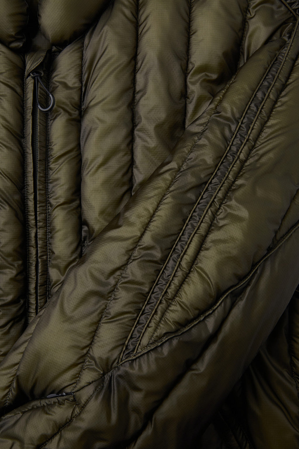 Coor - Quilted Soft Shell Shawl Collar Jumper (Khaki Green) product image 7 | TRAB K-Fashion Australia