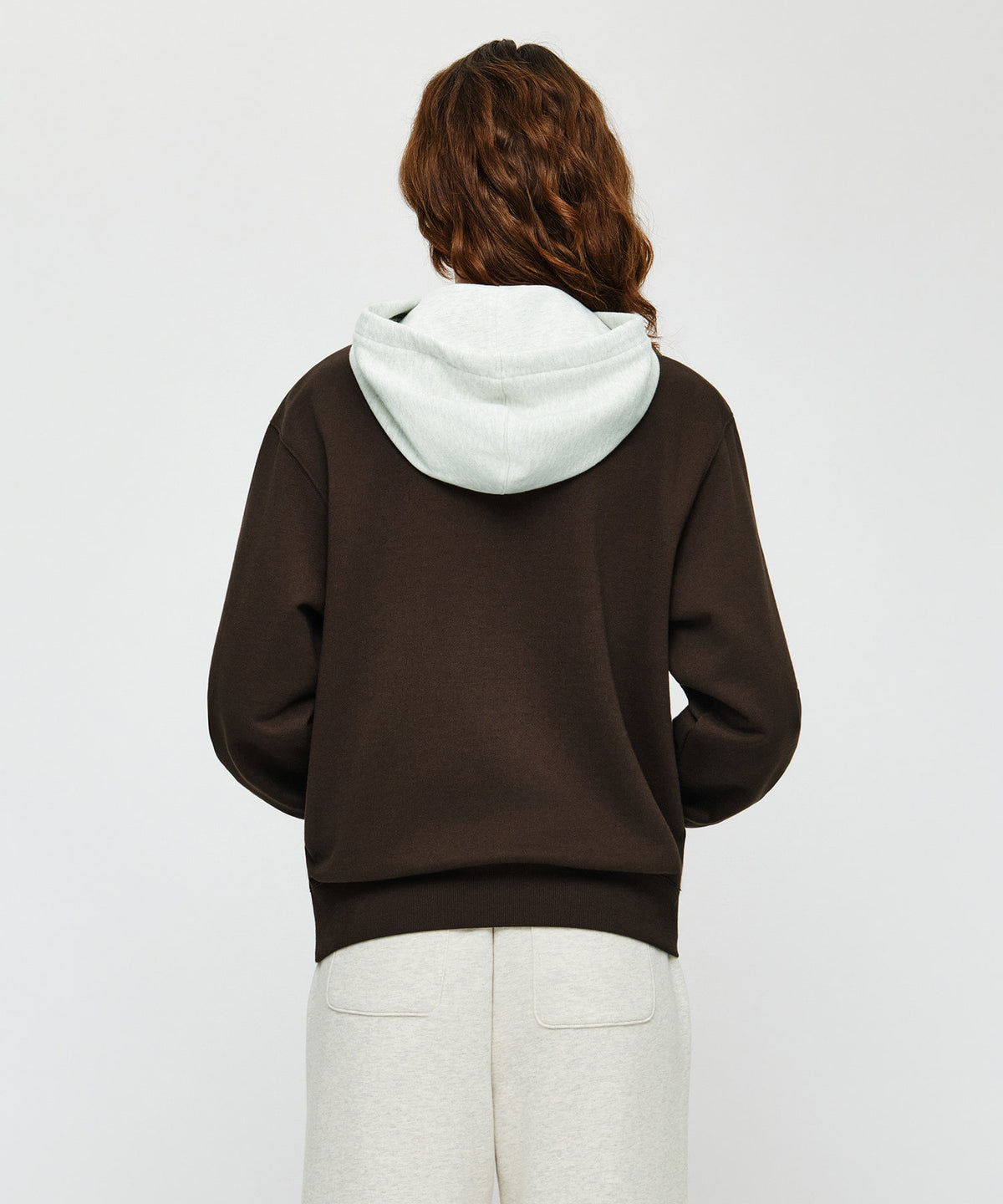 Marithe & Francois Girbaud - Small Classic Logo Embroidery Hoodie (Brown) product image 3 | TRAB K-Fashion Australia
