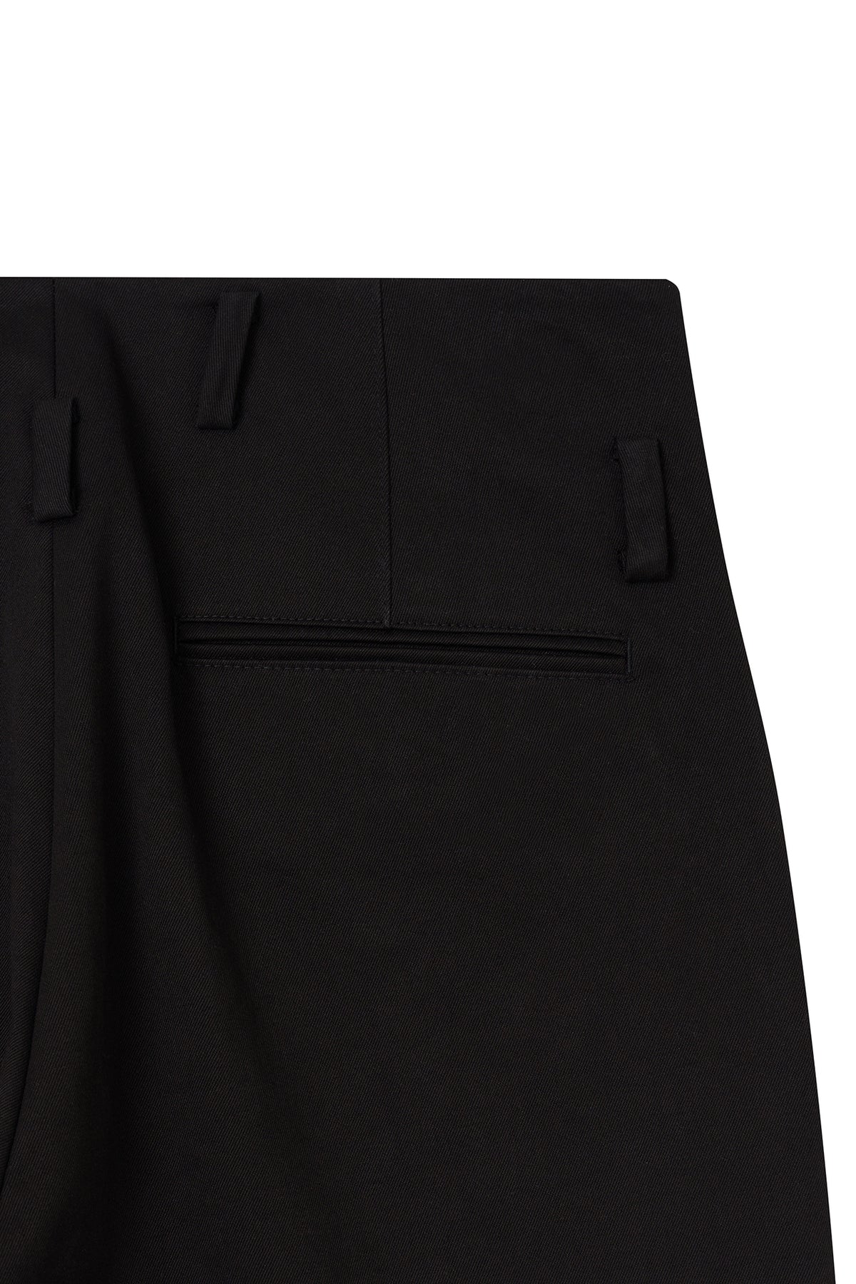 STU - Arch Pleat Cotton Pants (Black) product image 18 | TRAB K-Fashion Australia