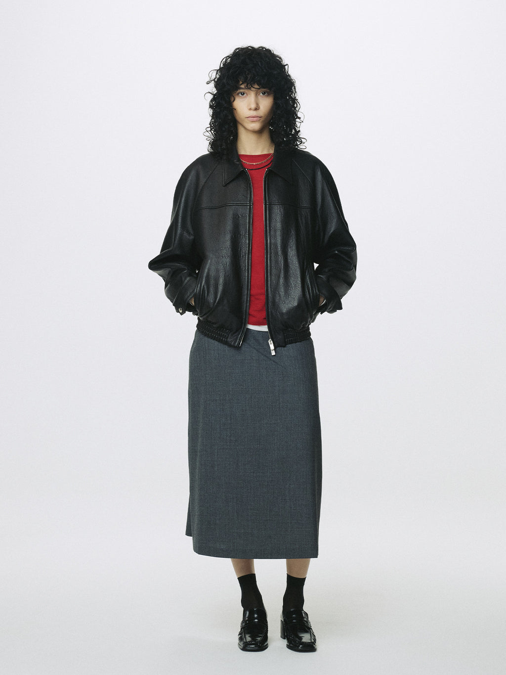 Tonywack - Vintage Lamb Leather Bomber Jacket (Black) product image 7 | TRAB K-Fashion Australia