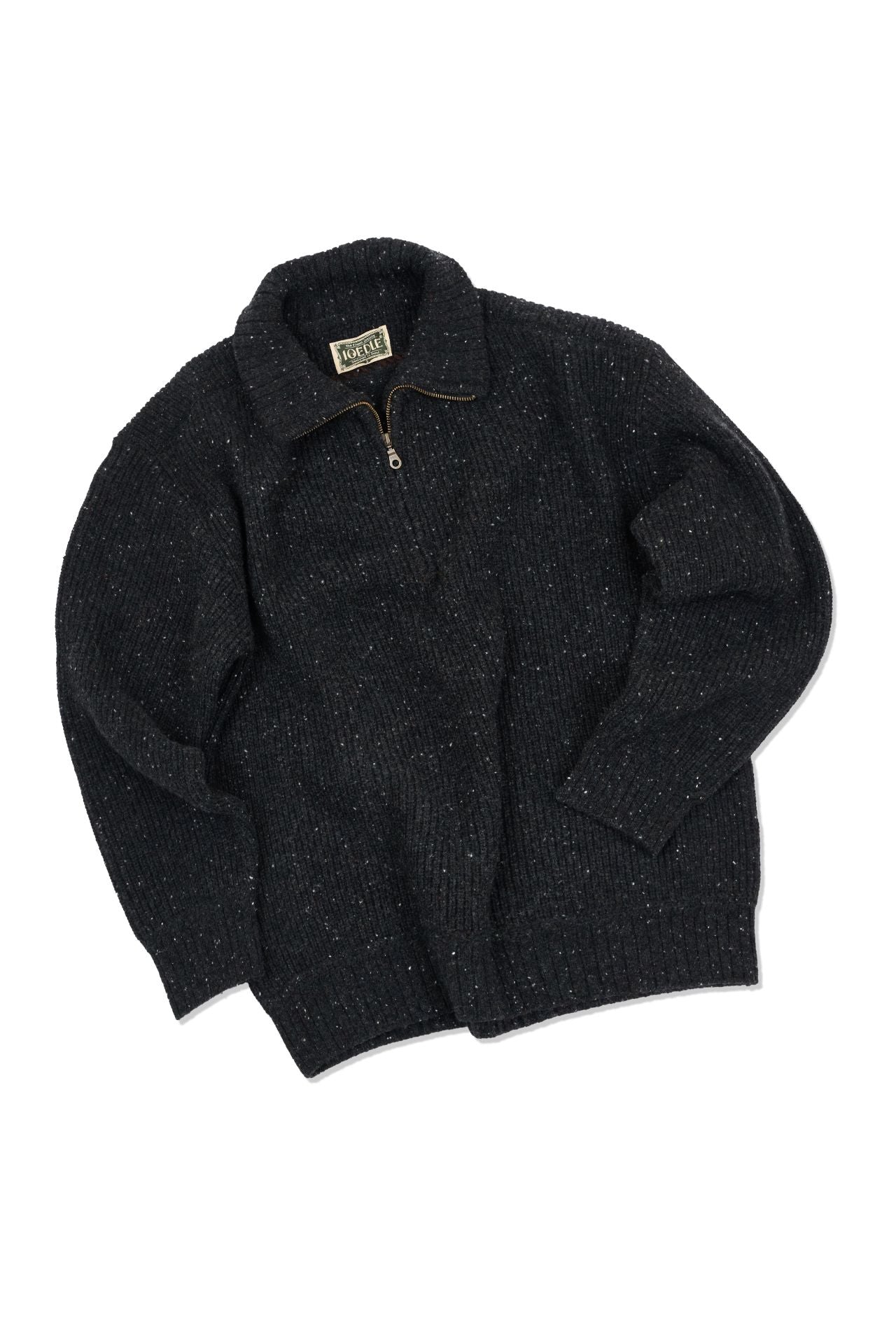 Ioedle - Building Forest Wool Blend Half Zip-Up Knit Pullover (Charcoal) product image 1 | TRAB K-Fashion Australia
