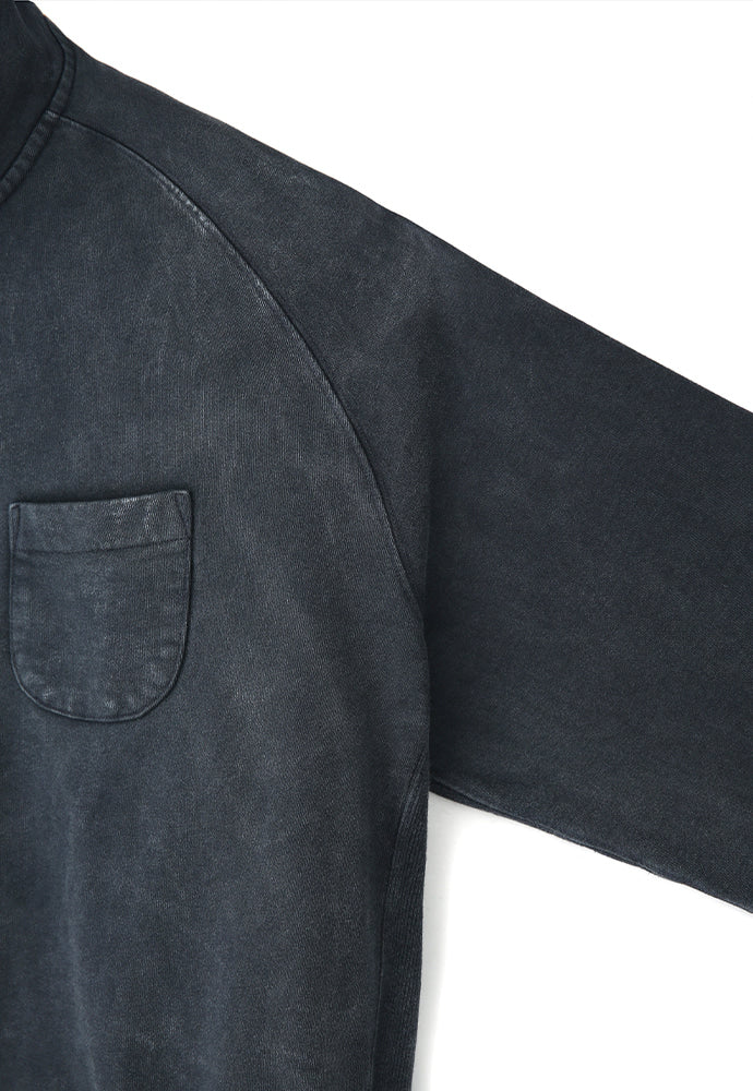 Art if acts - Garment Dyed Half Zipup Sweat (Bleach Navy) product image 11 | TRAB K-Fashion Australia