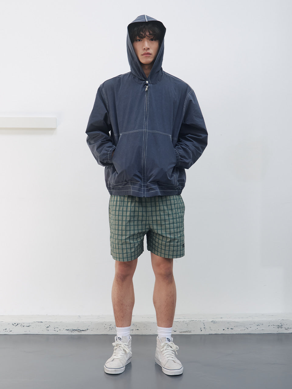 Kijun - Navajo Hooded Jacket (Navy) product image 5 | TRAB K-Fashion Australia
