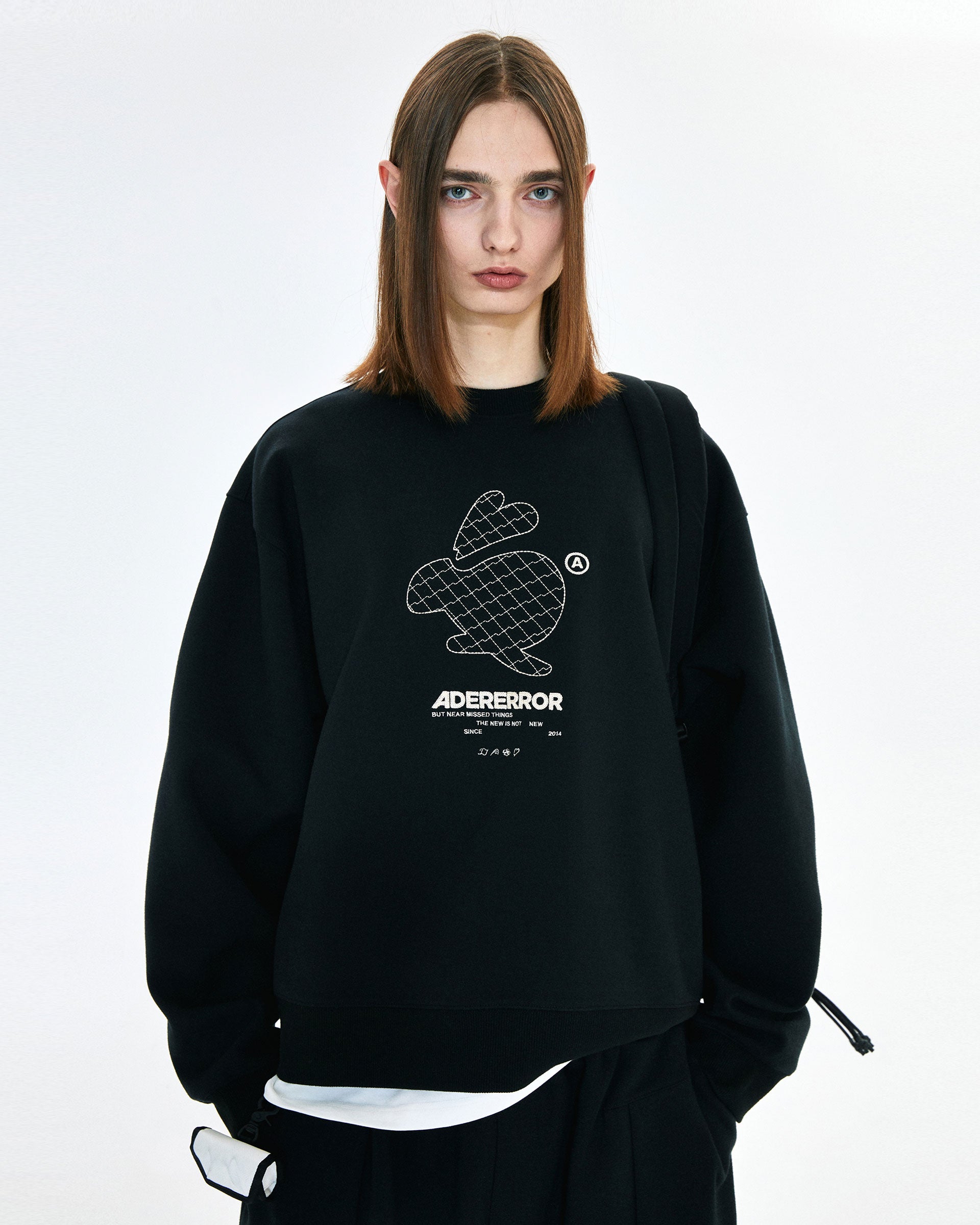Ader Error - Twinny logo sweatshirt (Noir) product image 2 | TRAB K-Fashion Australia