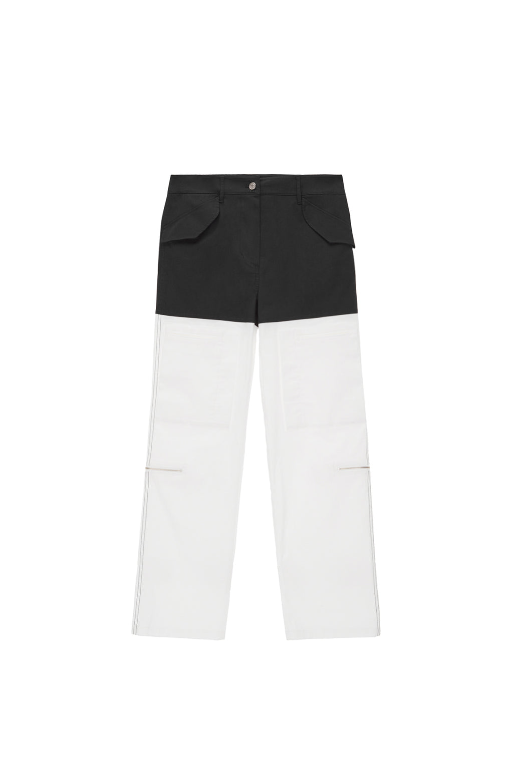 Matin Kim - Color Block Velcro Cargo Pants (Brown) product image 11 | TRAB K-Fashion Australia
