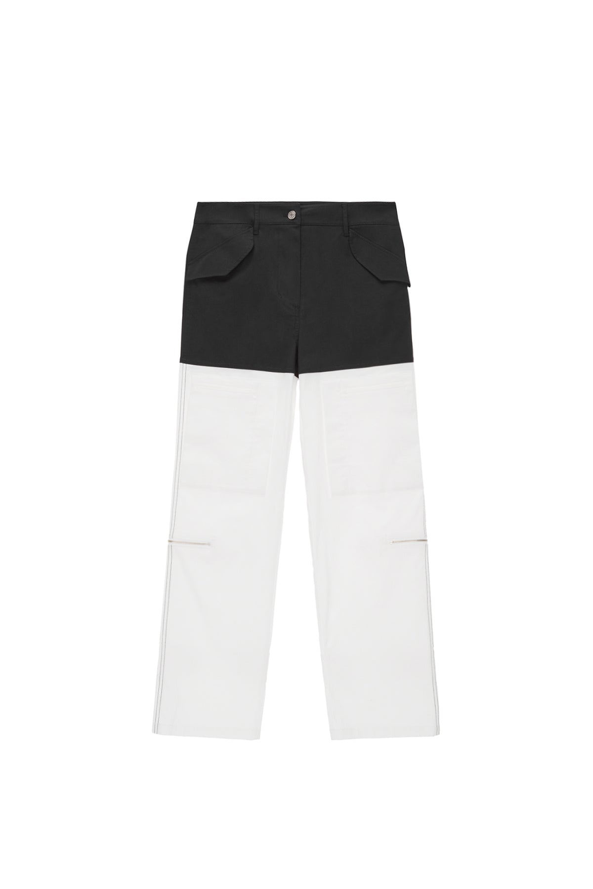 Matin Kim - Color Block Velcro Cargo Pants (Brown) product image 11 | TRAB K-Fashion Australia