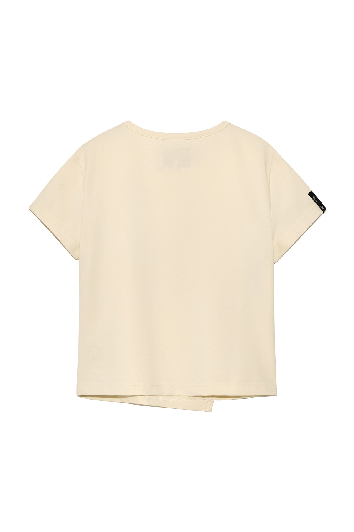 Matin Kim - Slit Button Point Crop Top (Ivory) product image 2 | TRAB K-Fashion Australia