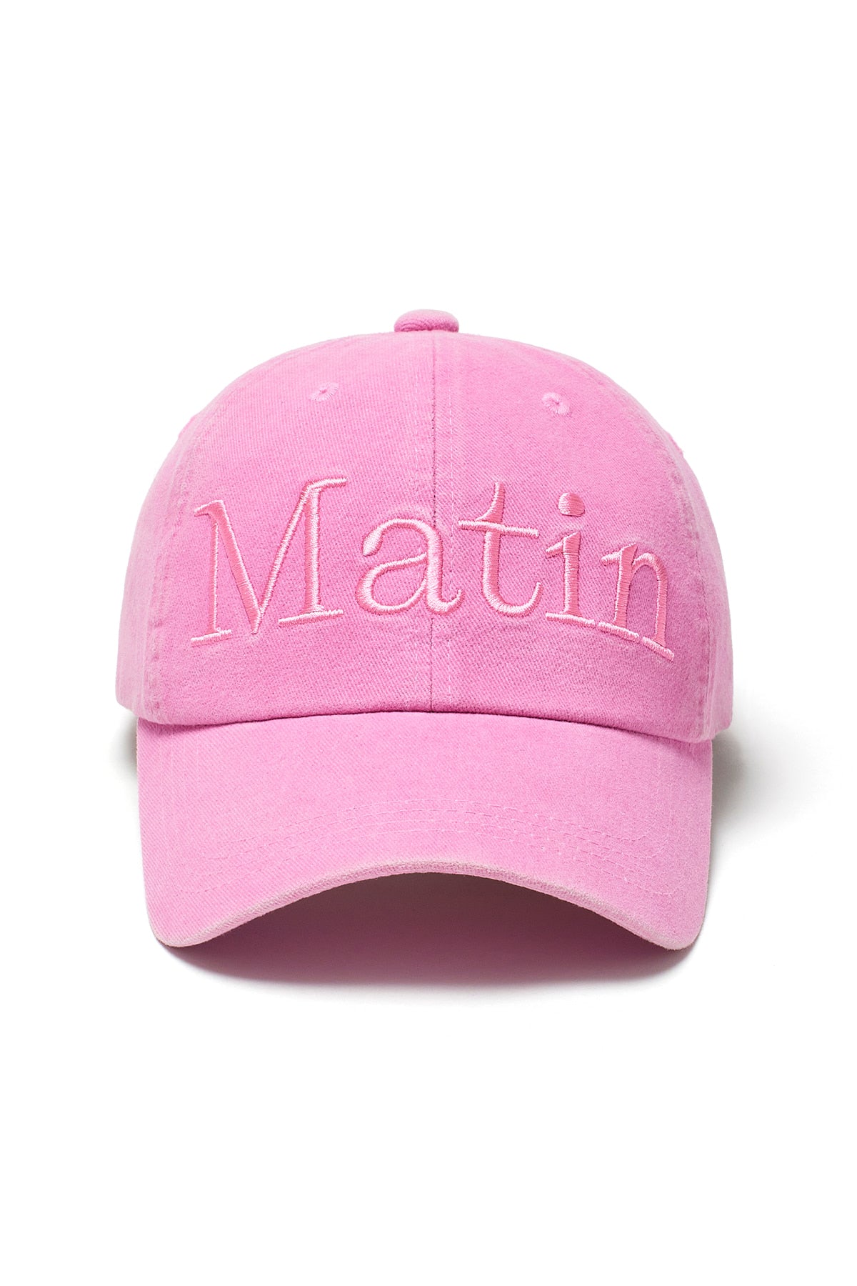 Matin Kim - Matin Logo Washed Ball Cap (Pink) product image 1 | TRAB K-Fashion Australia