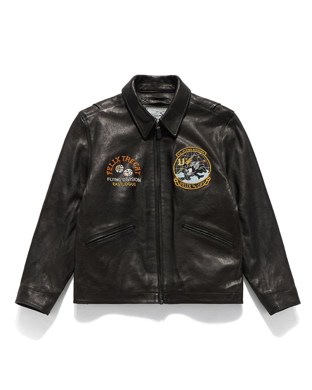 Eastlogue - Vintage Lightning Felix Leather Jacket (Black) product image 2 | TRAB K-Fashion Australia