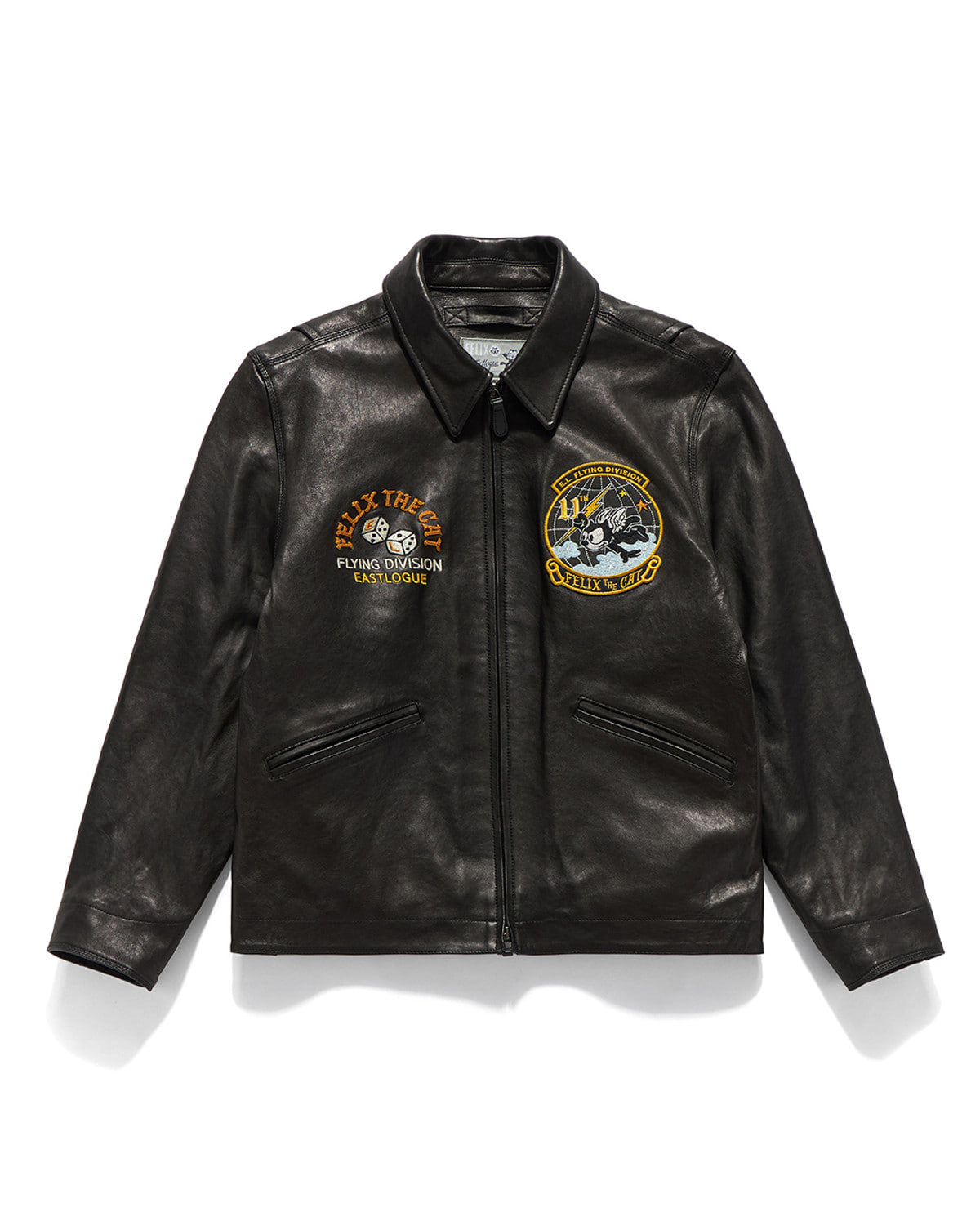 Eastlogue - Vintage Lightning Felix Leather Jacket (Black) product image 2 | TRAB K-Fashion Australia