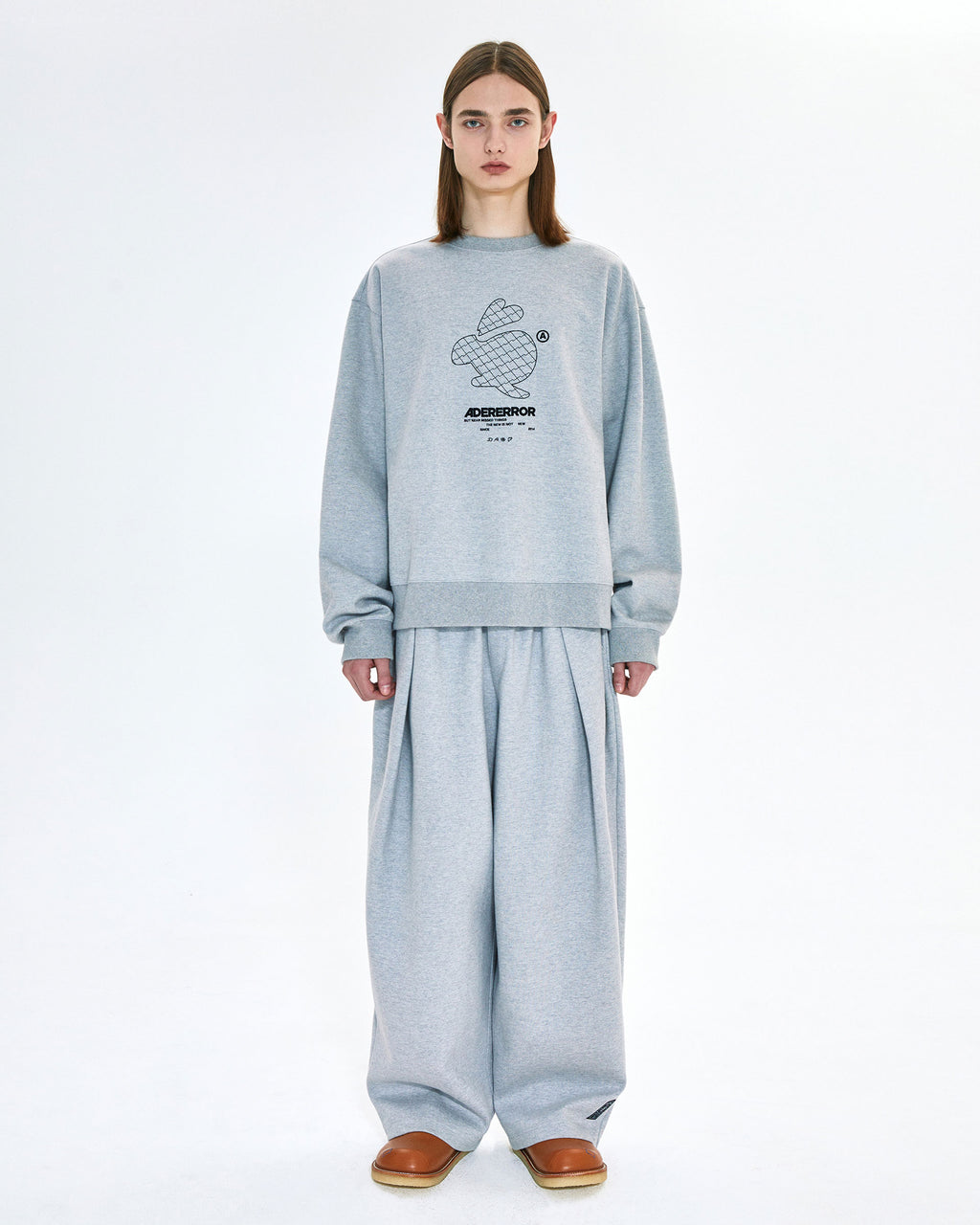 Ader Error - Twinny logo sweatshirt (Grey) product image 3 | TRAB K-Fashion Australia