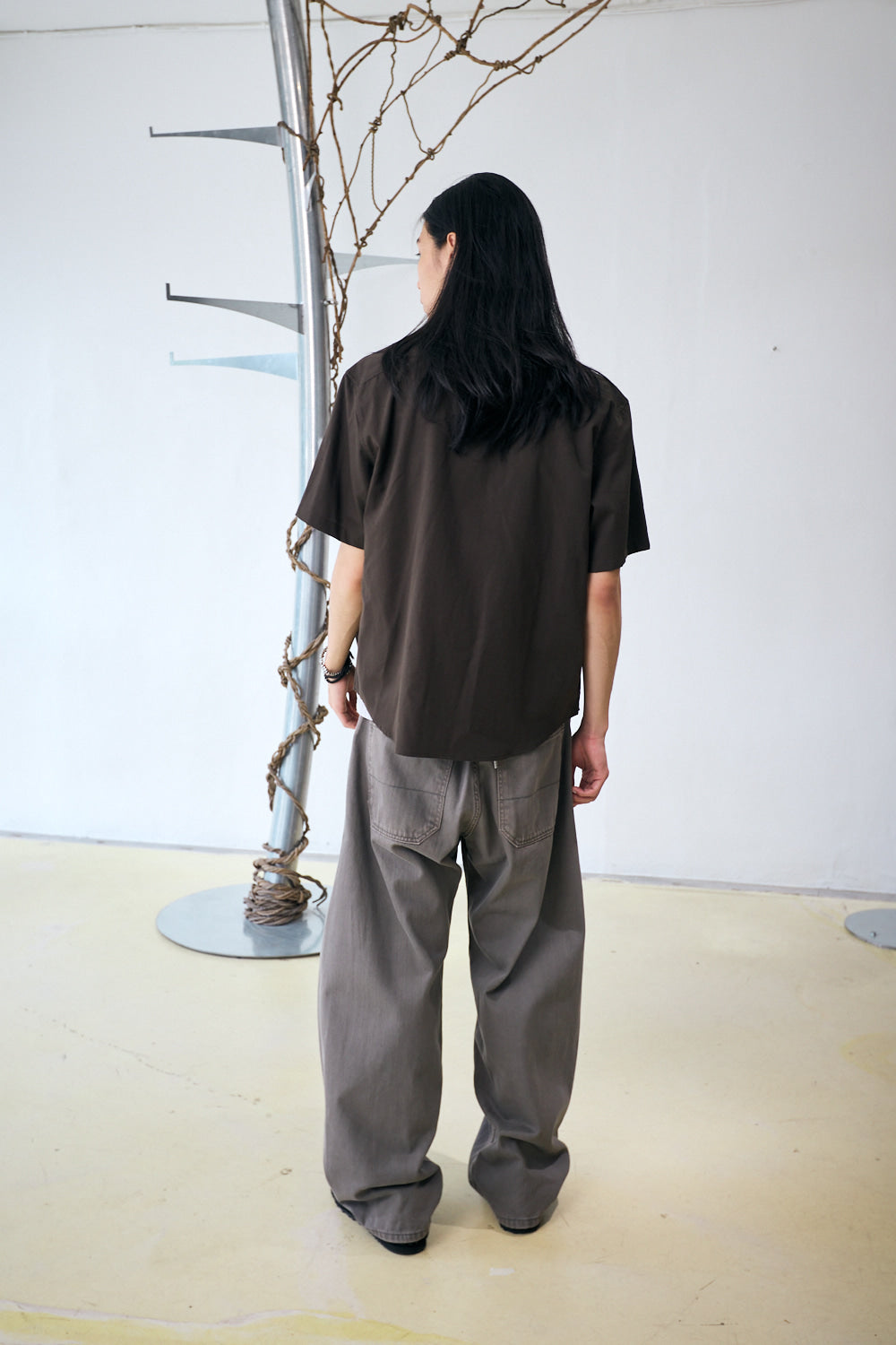 Hatchingroom - Arrow Shirt Big Button Mud (Khaki) product image 6 | TRAB K-Fashion Australia