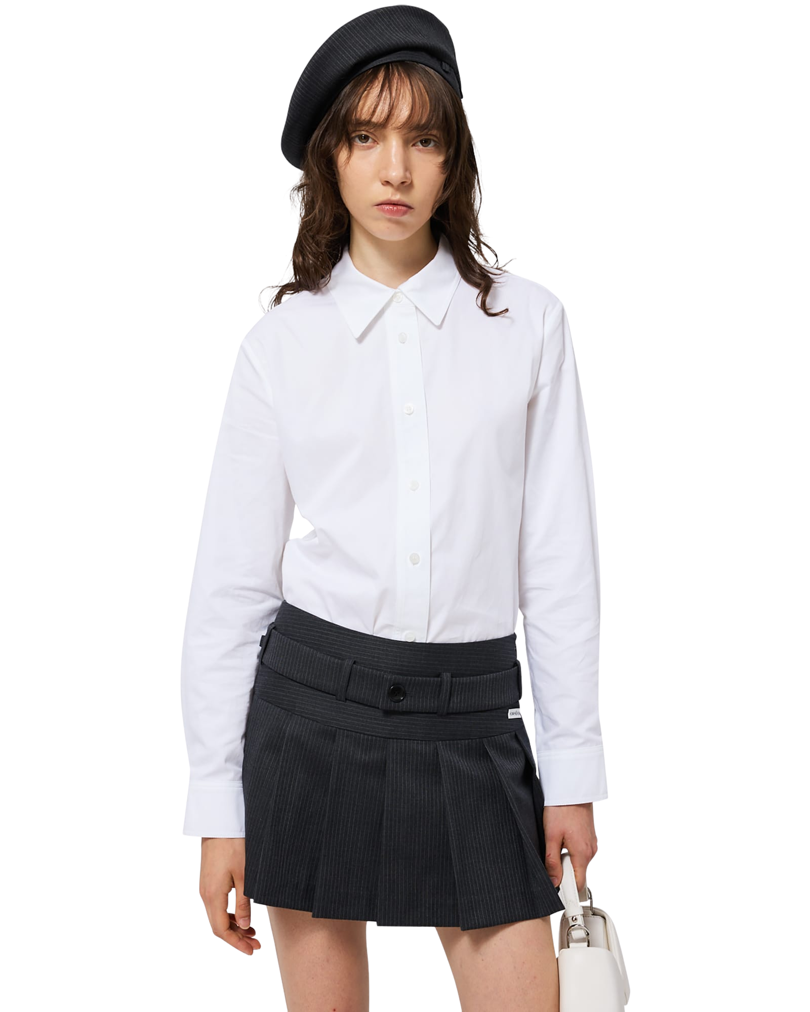 Kimhe Kim - Belted Mini Skirt (Grey) product image 10 | TRAB K-Fashion Australia