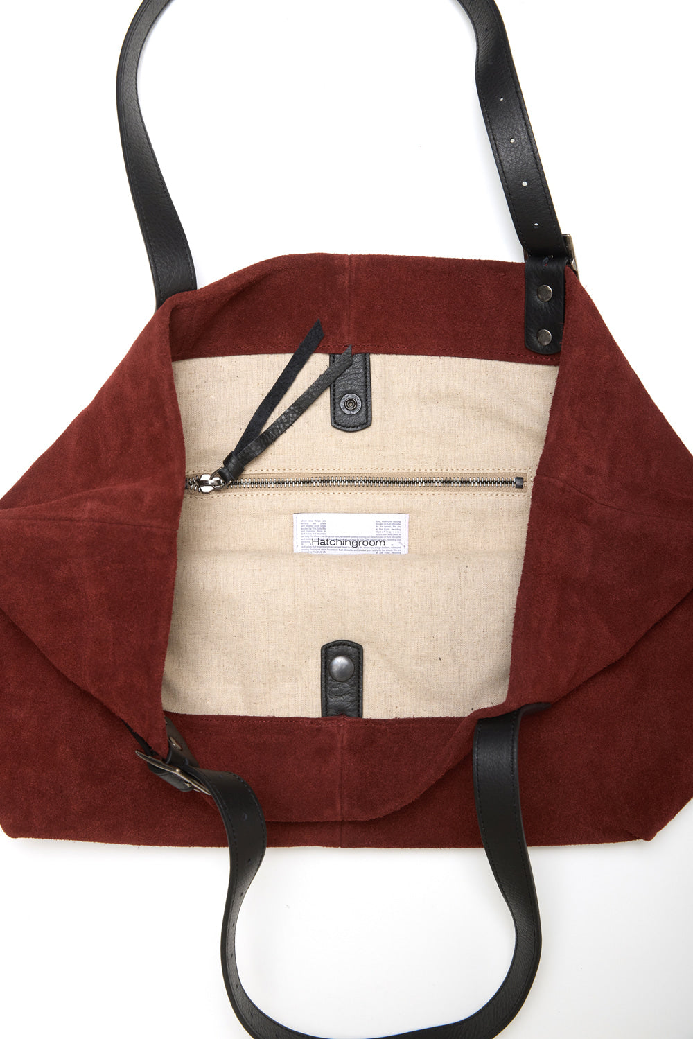 Hatchingroom - Suede Tote Dark (Red) product image 4 | TRAB K-Fashion Australia