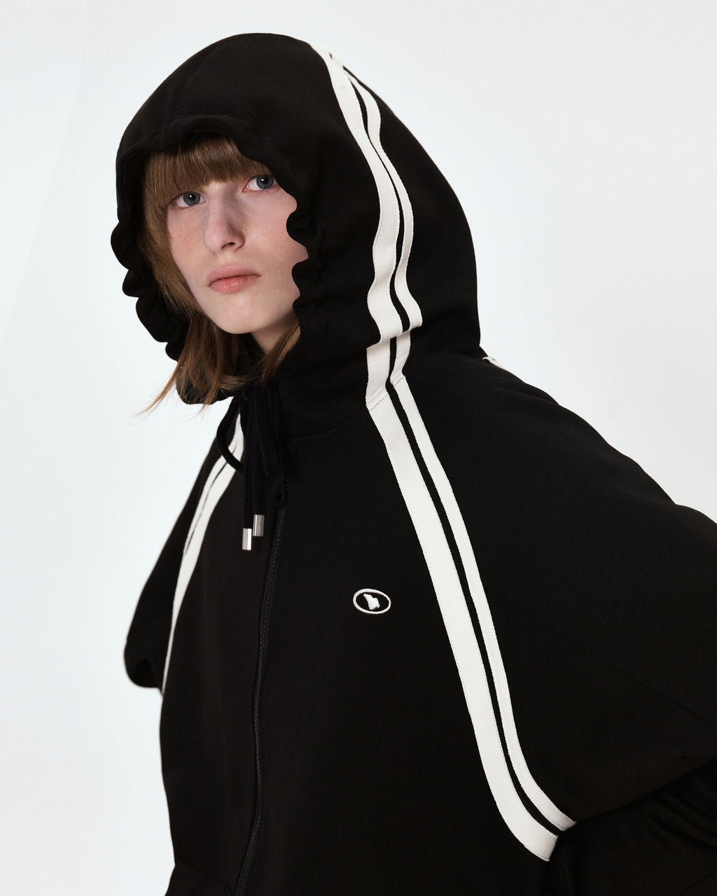 Ader Error - Bashar hood zip-up (Noir) product image 2 | TRAB K-Fashion Australia