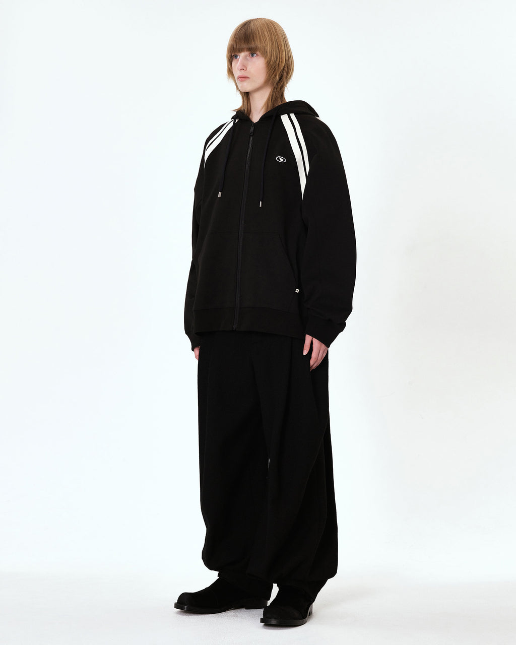 Ader Error - Bashar hood zip-up (Noir) product image 4 | TRAB K-Fashion Australia