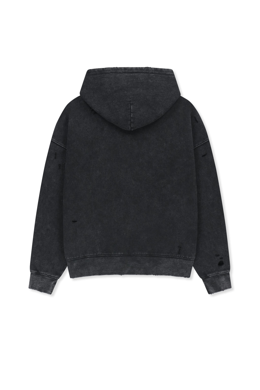 Matin Kim - Waffle Applique Logo Hood Top (Charcoal) product image 2 | TRAB K-Fashion Australia