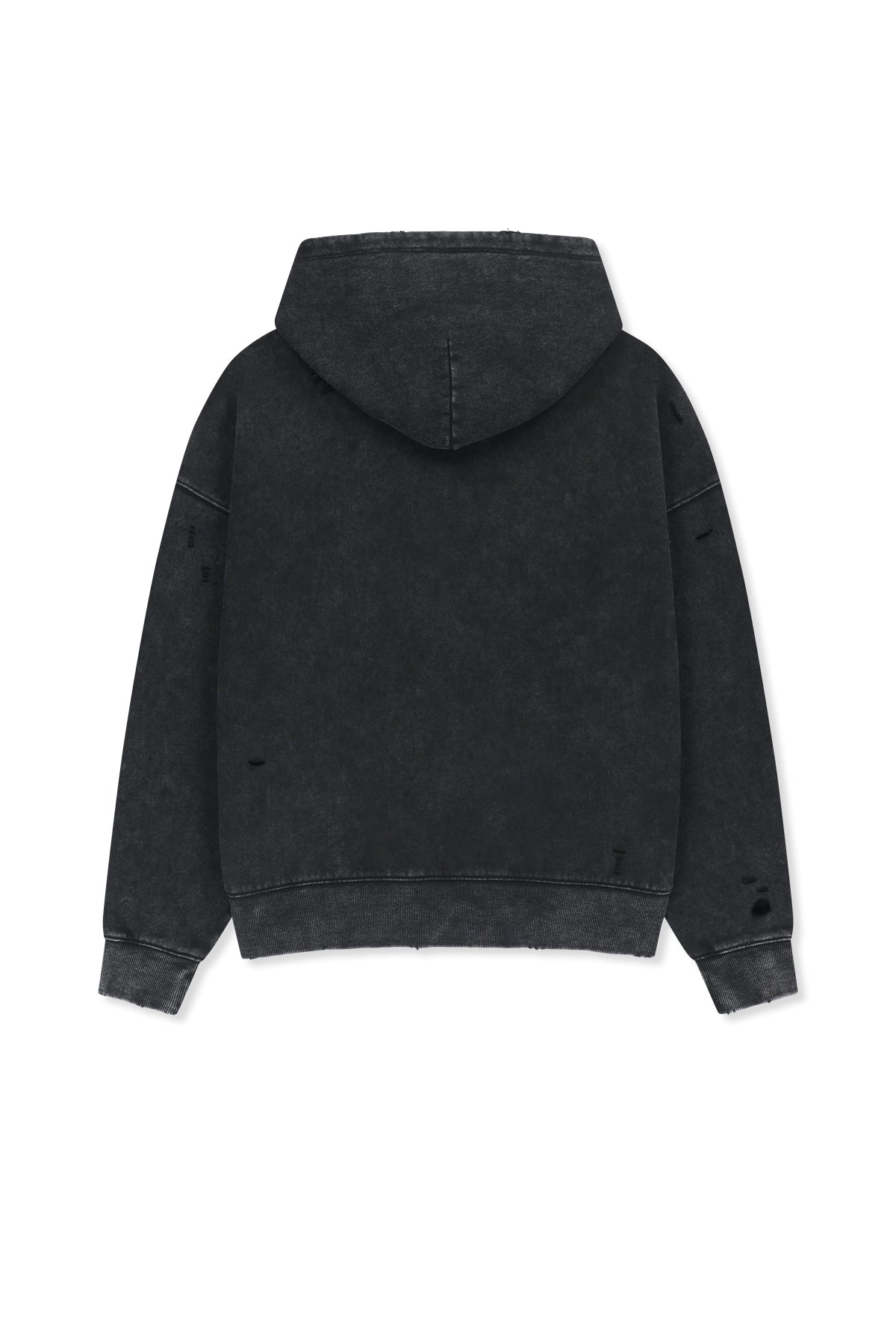 Matin Kim - Waffle Applique Logo Hood Top (Charcoal) product image 2 | TRAB K-Fashion Australia
