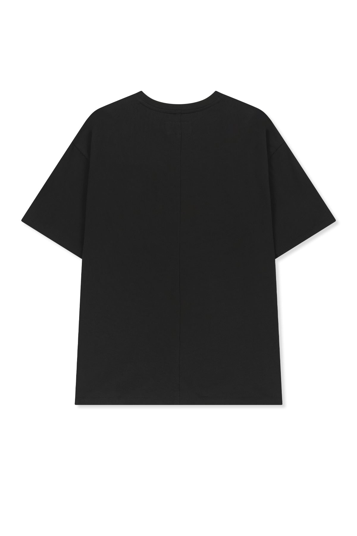 Matin Kim - Diagonal Cut Logo Top (Black) product image 2 | TRAB K-Fashion Australia