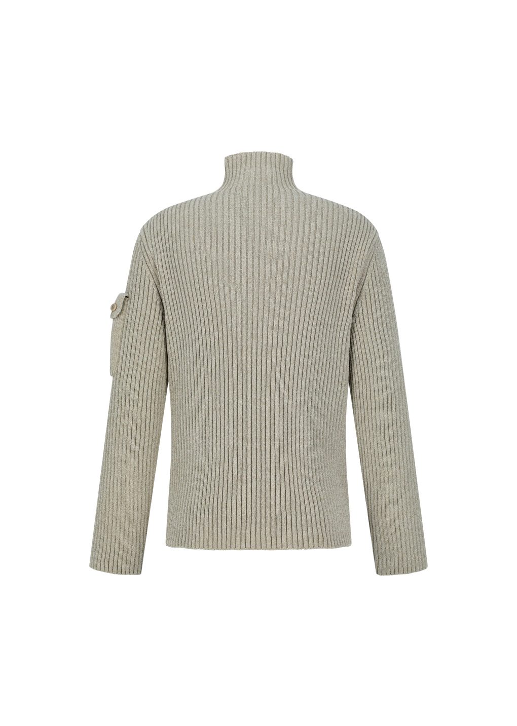 Amomento - Ribbed velvet knit top (Beige) product image 8 | TRAB K-Fashion Australia